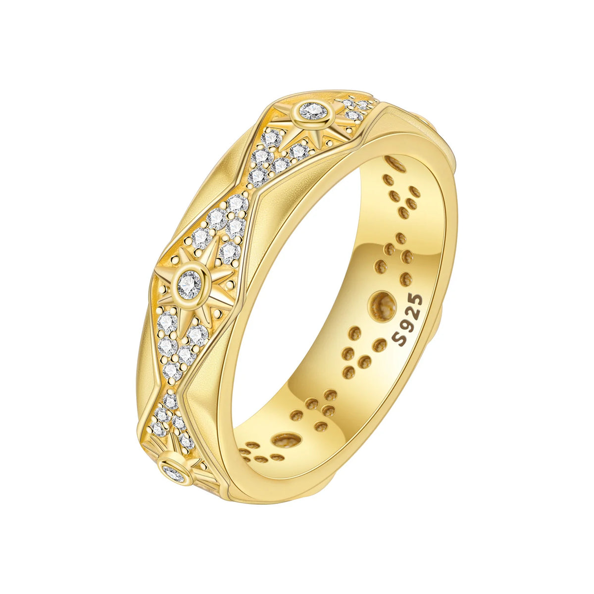 925 Sterling Silver Three-Ring Stackable Ring for Women Simple Fashion Design Fine Jewelry Perfect for Birthday Party Gift 2026