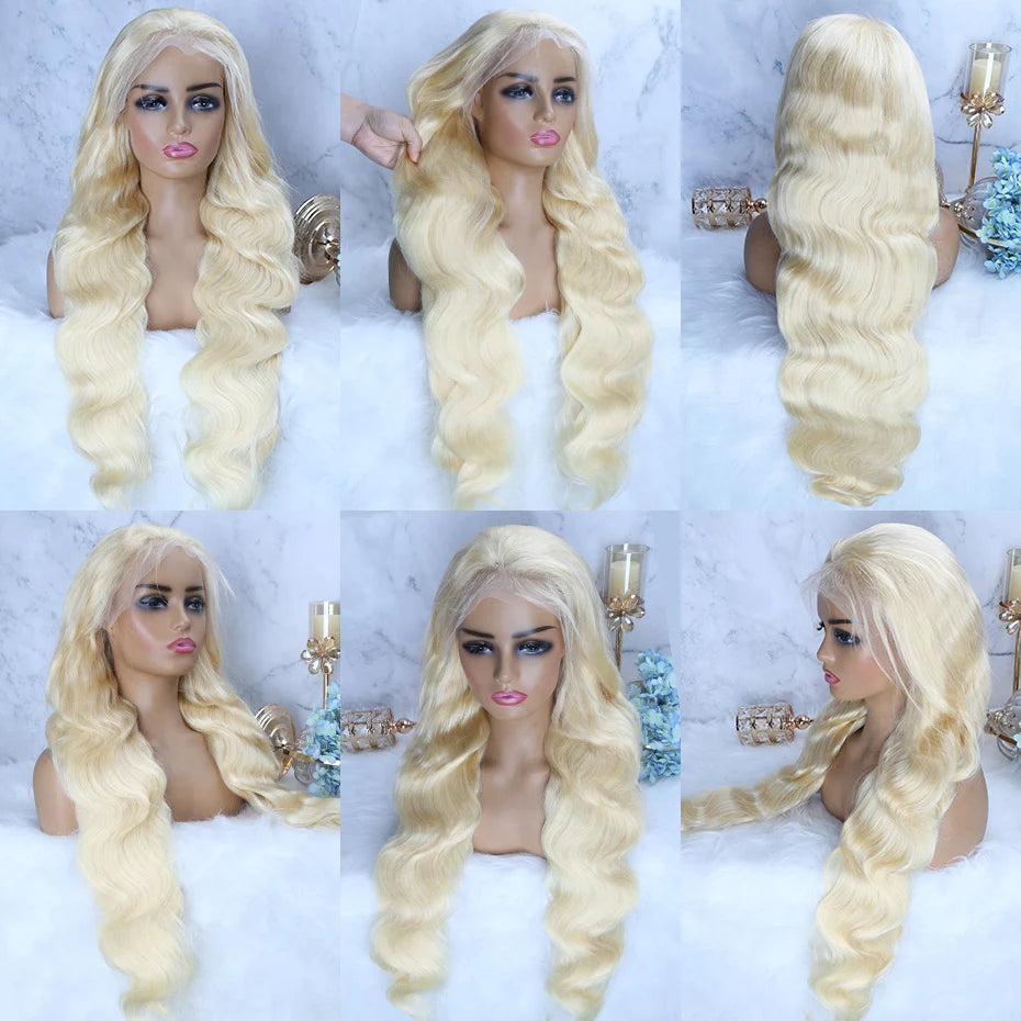 613 Blonde Invisible Strap 360 Lace Frontal Wig – Body Wave 13x6 & 13x4 HD