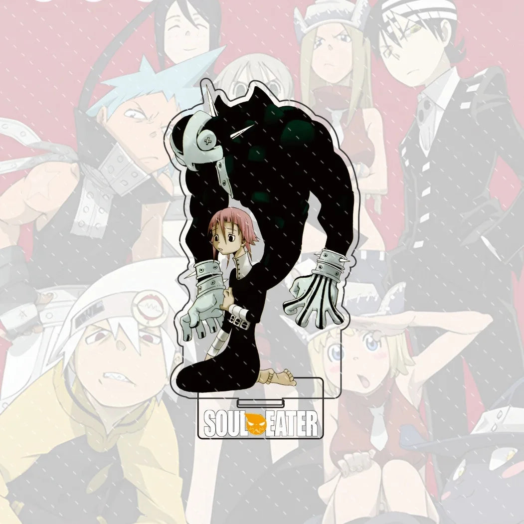 Anime Soul Eater Acrylic Standee Death the Kid Black Star Maka Figure Desk Decor Cosplay Keychain Halloween Gift 15CM