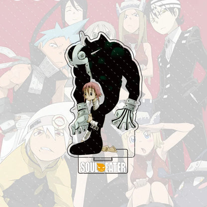 Anime Soul Eater Acrylic Standee Death the Kid Black Star Maka Figure Desk Decor Cosplay Keychain Halloween Gift 15CM