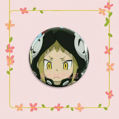 Anime Soul Eater Pins Round Creative Cartoon Badges Handmade Tinplate Brooches for Backpack Accessorys Exquisite Gifts