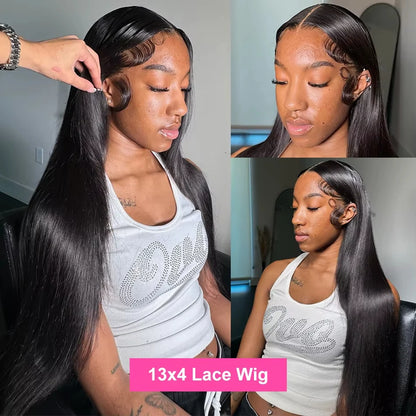 Bone Straight 5x5 Glueless HD Lace Wig – Pre-Plucked Ready-to-Wear, 250%