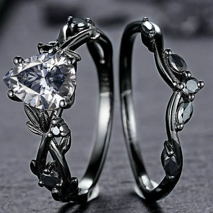 Luxury Zircon Rings For Women Girls Crystal Engagement Wedding Ring Adjustable Party Stainless Stee Finger Rings Jewelry Gifts