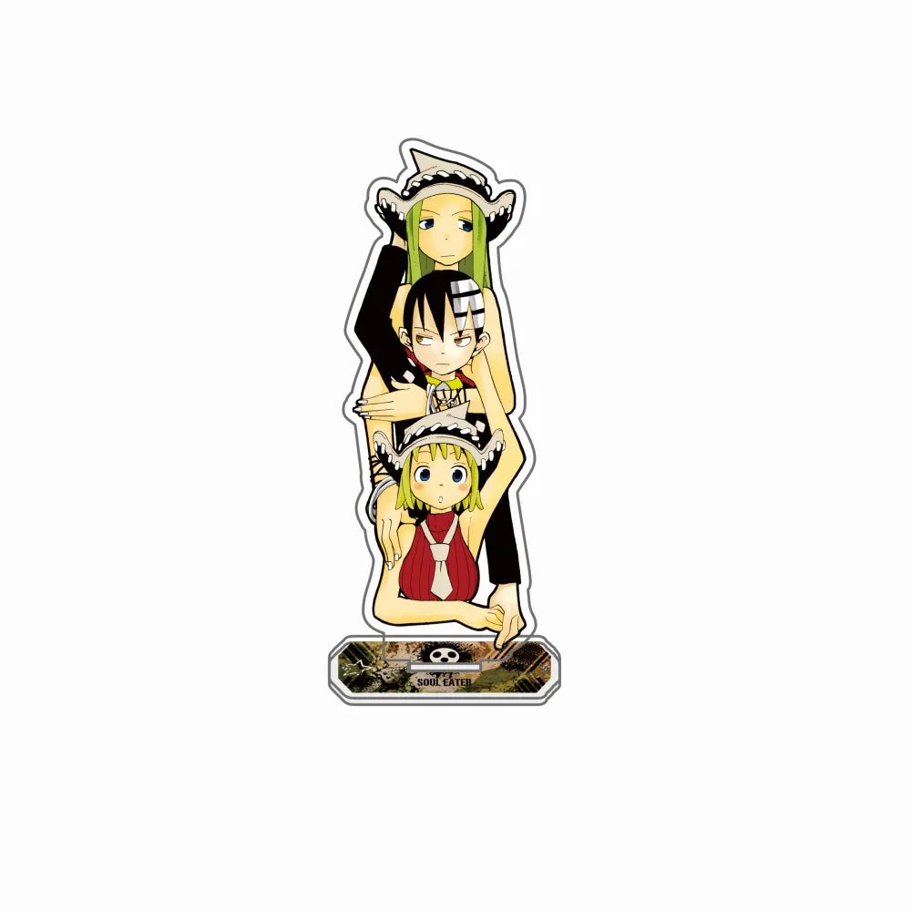 Soul Eater 15cm Acrylic Standee Anime Figure keyring Death the Kid Maka Albarn Black Star Tsubaki Desk Ornament Gift