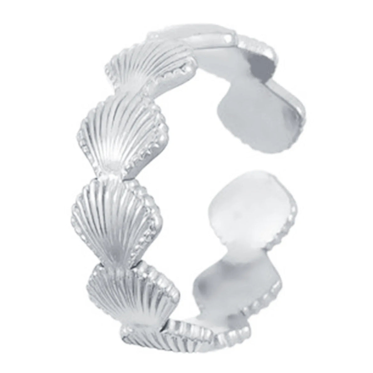 MHS.SUN Ocean Style Stainless Steel Starfish Shell Rings For Women Men Vintage Gold Plated Open Ring Summer Beach Jewelry
