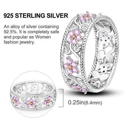 925 Sterling Silver Rings Infinite Love Sun Moon Eye Flower Ring For Women Original Wedding Ring Jewelry Gift