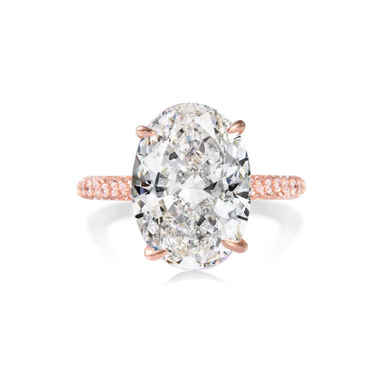 Luxury 925 Sterling SILVER Oval Square Simulated Diamond Rings Finger For Cocktail ENGAGEMENT WEDDING Women JEWELRY