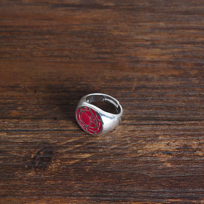Anime Tenjo Utena Cosplay Ring Unisex Adjustable Opening Couple Rings Jewelry Accessories Gifts