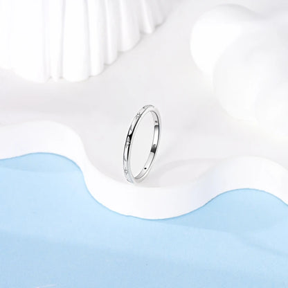 Original 925 Sterling Silver Rings Stars Moon Rings For Women Girls Jewelry Birthday Anniversary Gifts