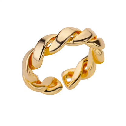 Stainless Steel Round Rings For Women Zircon Geometric Gold Color Crystal Ring Aesthetic Wedding Party Jewerly Gift Bague Femme