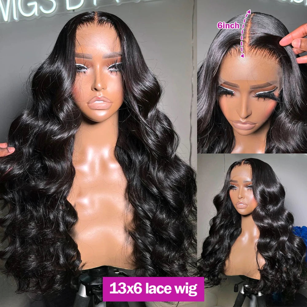Body Wave 200% Real Density 13x6 HD Transparent Lace Front Wig – 13x4 & 360 for Women, 30 Inch