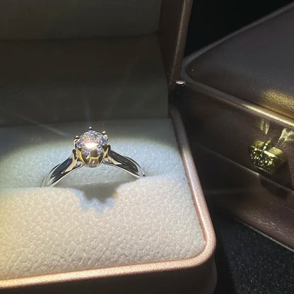 Pure 925 Sliver Ring for Women Natural Moissanit Rings with Gemstones Beautiful Jewelry Couples Wedding Accessories New Trend