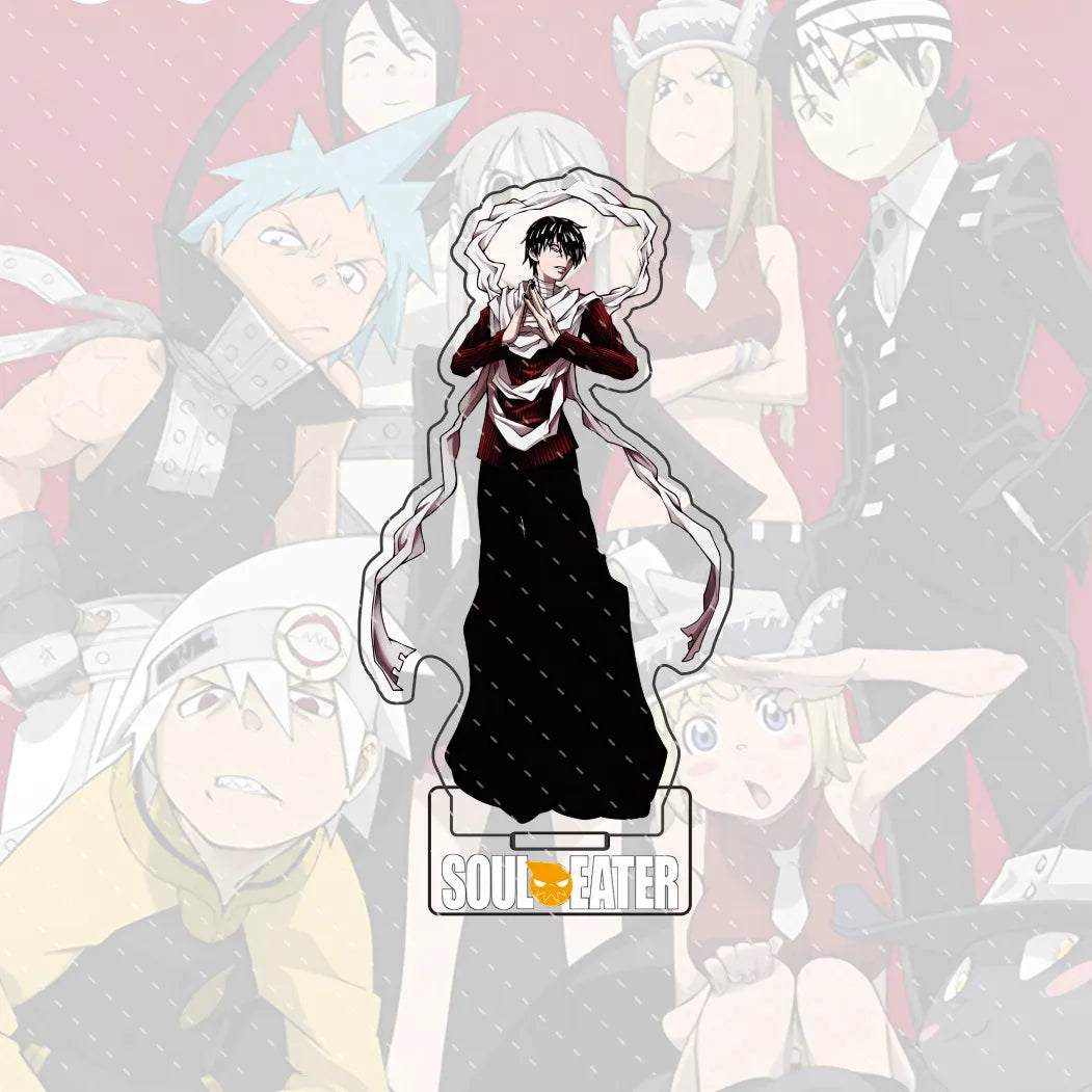 Anime Soul Eater Acrylic Standee Death the Kid Black Star Maka Figure Desk Decor Cosplay Keychain Halloween Gift 15CM