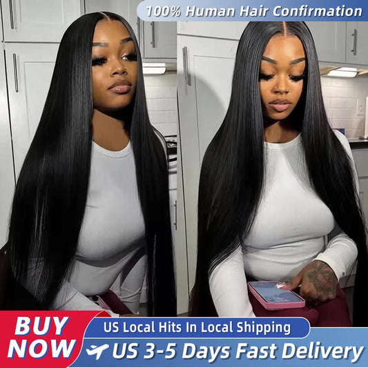 Bone Straight HD Lace Frontal Wig – 200% Real Density Pre-Plucked 13x6, 13x4 & 360