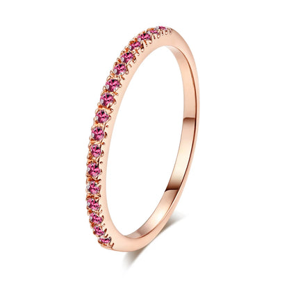 Korean Dainty Rings For Women Aesthetic Accessories Jewellry Date Engagement Women' Ring Thin Colorful Finger Jewelry R132