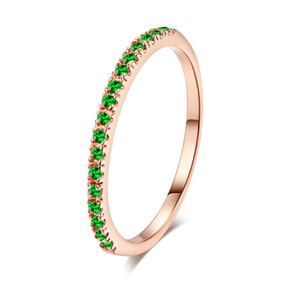 Korean Dainty Rings For Women Aesthetic Accessories Jewellry Date Engagement Women' Ring Thin Colorful Finger Jewelry R132