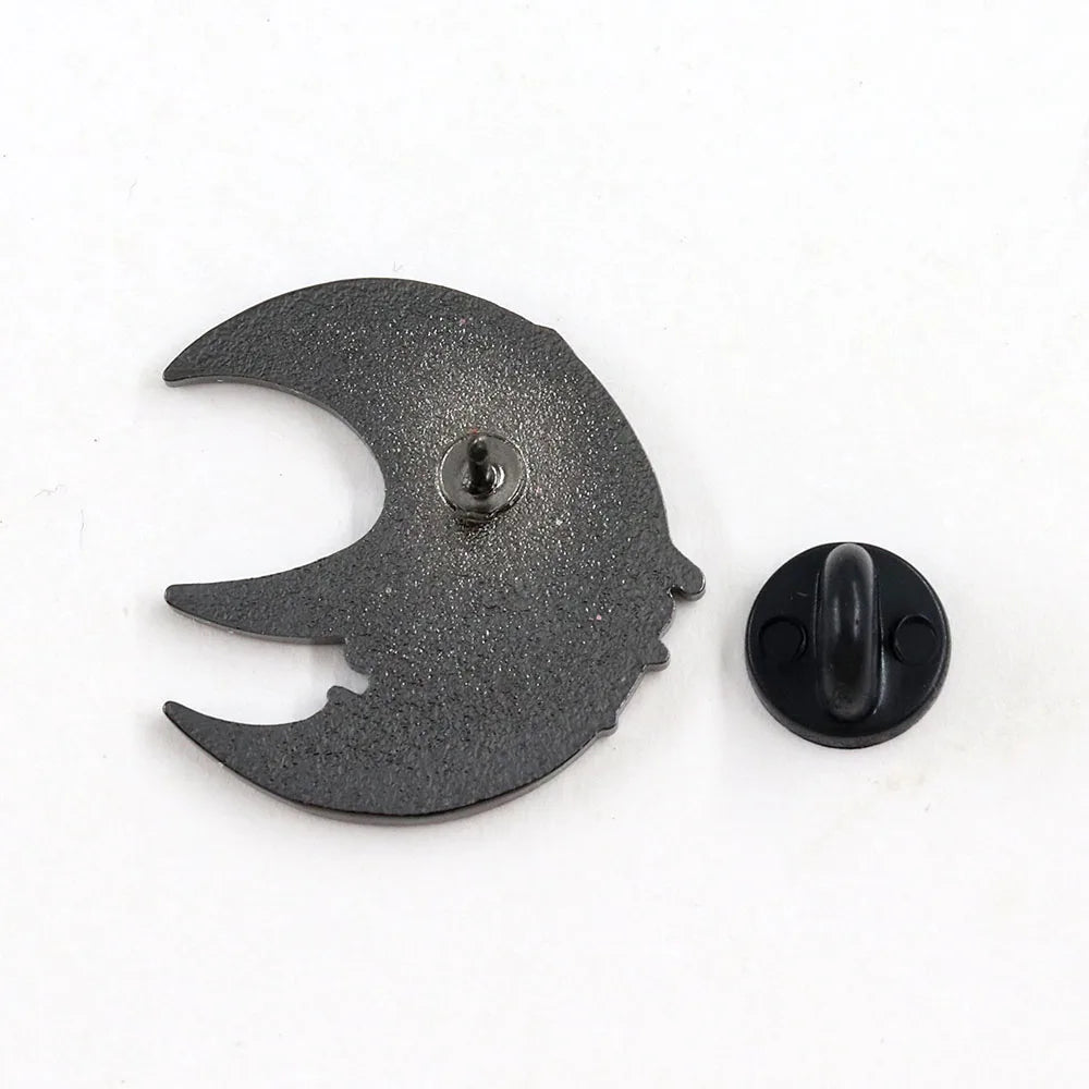 Soul Eater-Horror Moon Badge Maka Albarn Magic Manga Inspiration Enamel Pin Fans Gift Collection Backpack Decoration