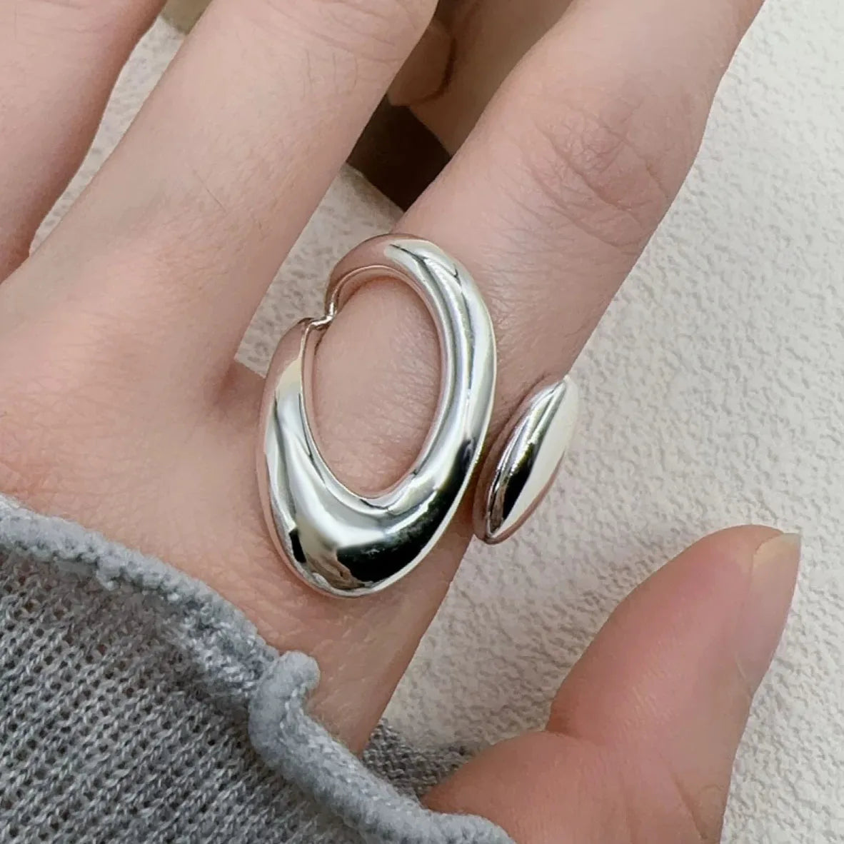 VENTFILLE 925 Sterling Silver Flower Lace Ring Korean Fashion Opening Inlaid CZ Adjustable Rings Valentine's Day Gift