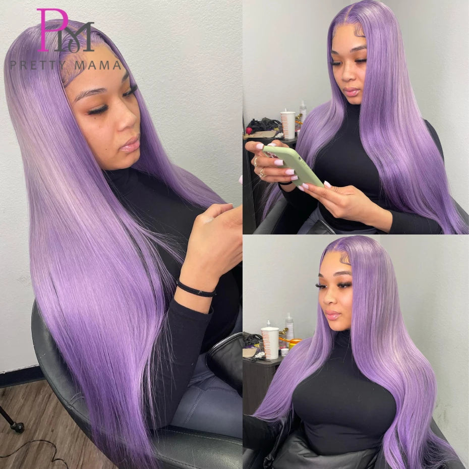 Cyan Blue & Light Green 13x6 Lace Front Wig – Body Wave Pre-Plucked Colored 613