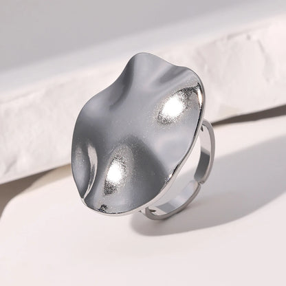 Bohemian Stainless Steel Ring Woman Vintage Jewelry Starfish Heart-Shaped Geometry Adjustable Open Rings Prom Accessories Gift