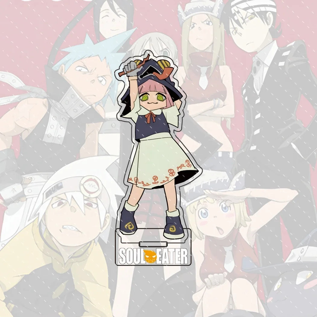 Anime Soul Eater Acrylic Standee Death the Kid Black Star Maka Figure Desk Decor Cosplay Keychain Halloween Gift 15CM