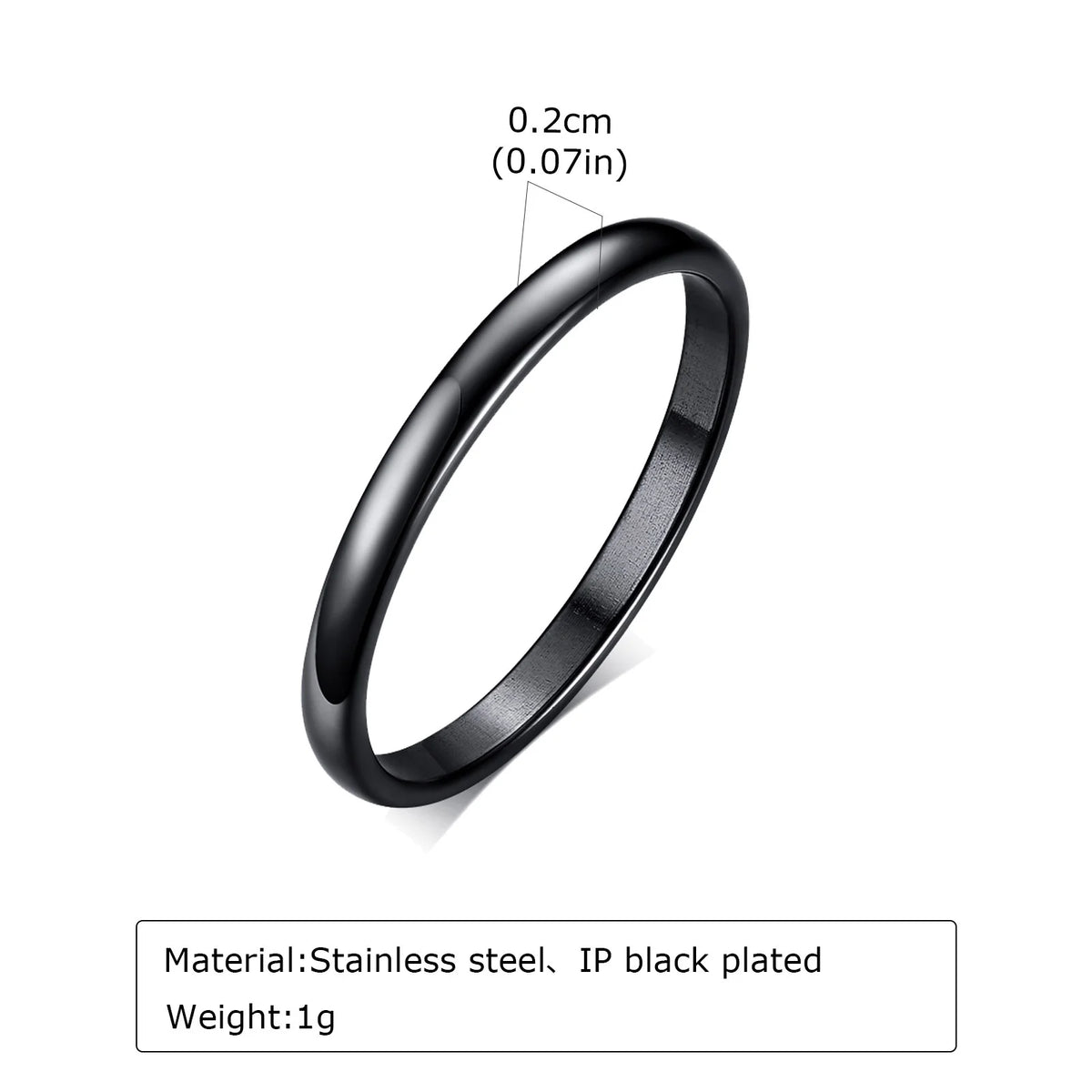 High Polished Stainless Steel Wedding Band Ring for Women Men 2/3/4/5/6mm Gold Plated Smooth Couple Rings Engagement Jewelry