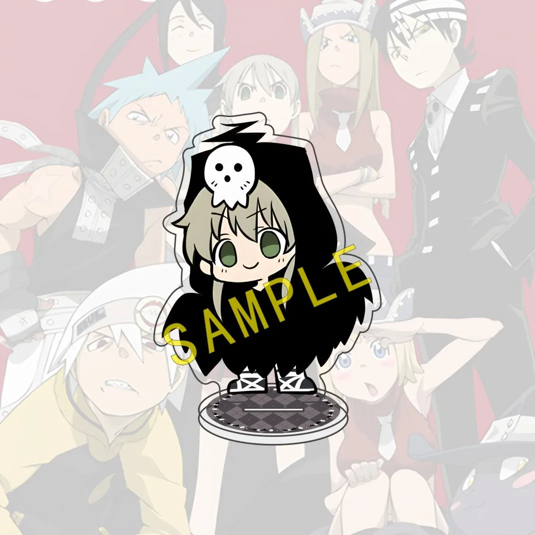 Anime SOUL EATER 10cm Acrylic Halloween Edition Character Maka Kid Standing Display Model Desktop Decoration Fan Gift Keychain
