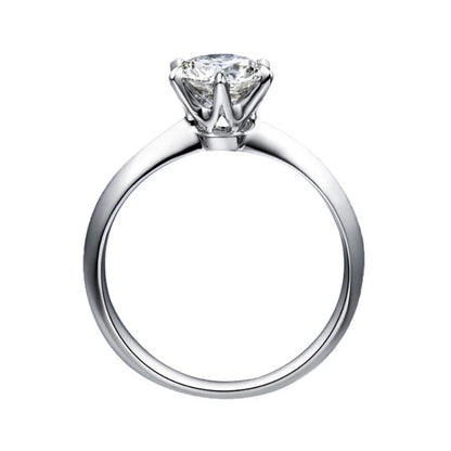925 Sterling Silver Simple Engagement Wedding Rings for Women Fashion 1CT/2CT/ 3CT Cubic Zirconia Ring Bridal Jewelry Gift