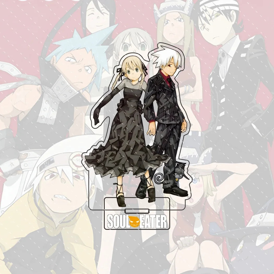 Anime Soul Eater Acrylic Standee Death the Kid Black Star Maka Figure Desk Decor Cosplay Keychain Halloween Gift 15CM