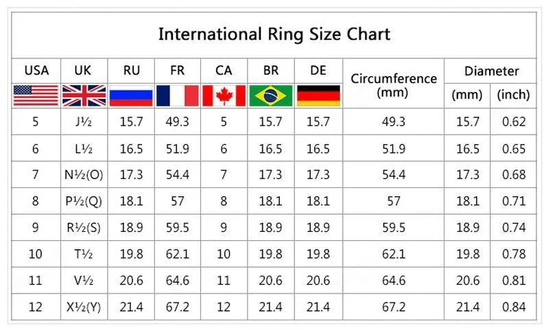 Hot Selling Silver Plated Rings Set For Women Geometric Punk Cubic Zirconia Jewelry Wedding Engagement Ring Wholesale Size 5-11