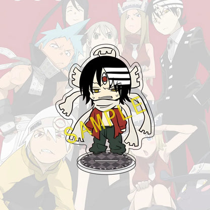 Anime SOUL EATER 10cm Acrylic Halloween Edition Character Maka Kid Standing Display Model Desktop Decoration Fan Gift Keychain