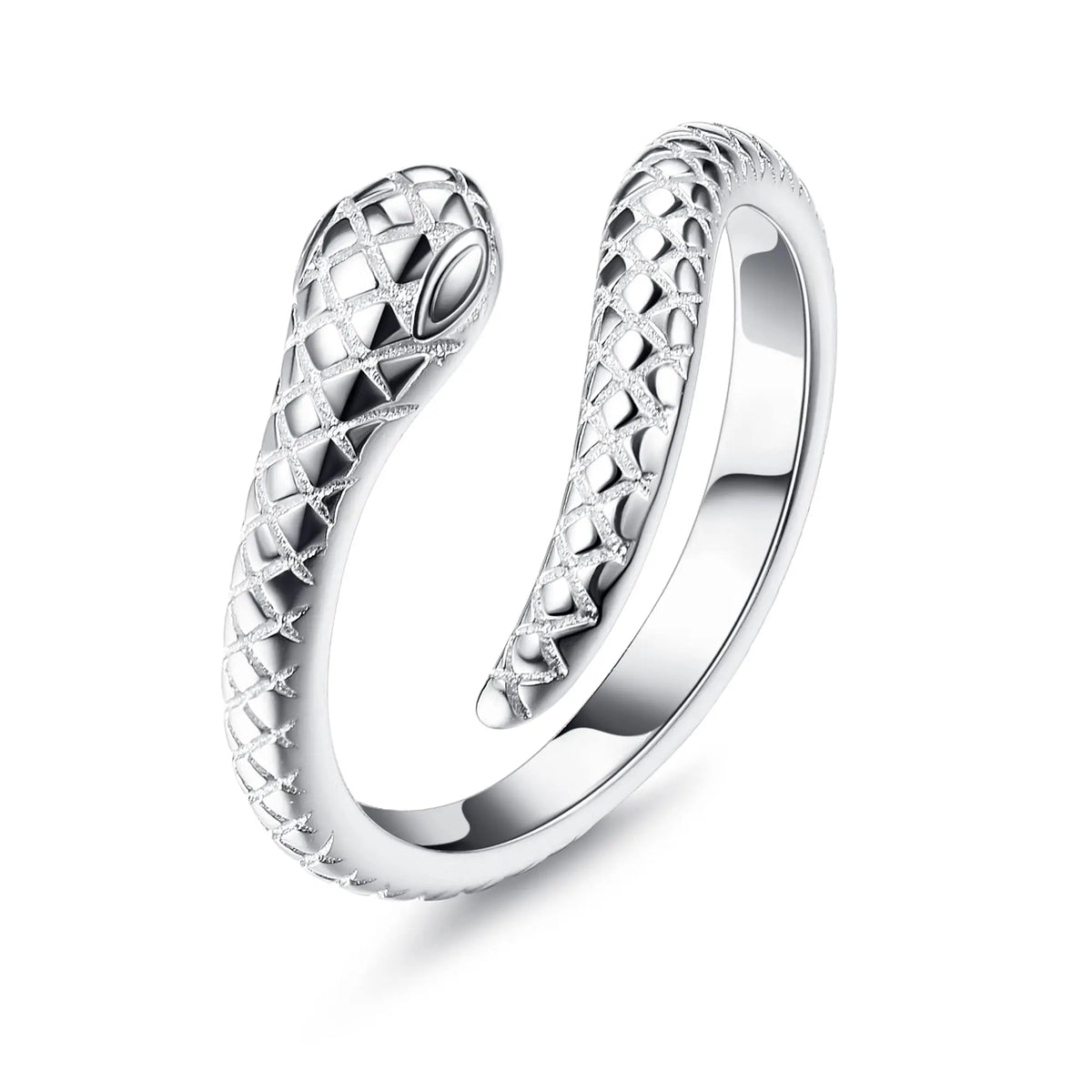 Fansilver S925 Sterling Silver Toe Rings for Women Adjustable White Gold Plated Flower Cz Snake Twist Opal Band Rings Jewelry