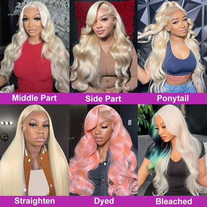 613 Blonde Body Wave HD Lace Frontal Wig – 13x4 & 13x6, 220% Density