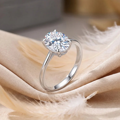D VVS1 Moissanite Ring 925 Sterling Sliver With GRA Certificate Eternity Band Wedding Engagement Rings For Women And Men