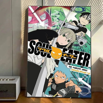Anime Soul Eater Poster Gallery Prints Self Adhesive Home Decor Decoration Wall Decals Living Room Sticker
