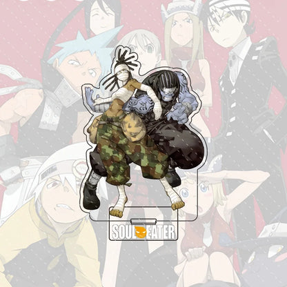 Anime Soul Eater Acrylic Standee Death the Kid Black Star Maka Figure Desk Decor Cosplay Keychain Halloween Gift 15CM