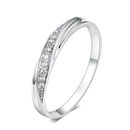 Huitan 2020 NEW Fashion Wedding Ring For Women Micro Paved Cubiz Zircon Finger Rings Female Engagement Jewelry Accessories