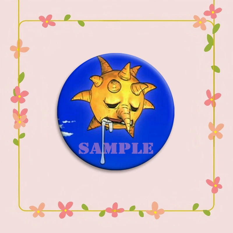 Anime Soul Eater Pins Round Creative Cartoon Badges Handmade Tinplate Brooches for Backpack Accessorys Exquisite Gifts