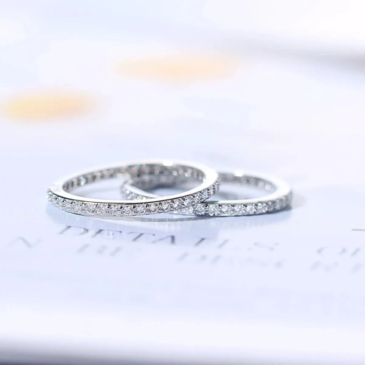 Delicate Thin Microscope Finger Dainty Rings For Women Female Promise Engagement Women's Ring Silver Color Zircon Jewelry
