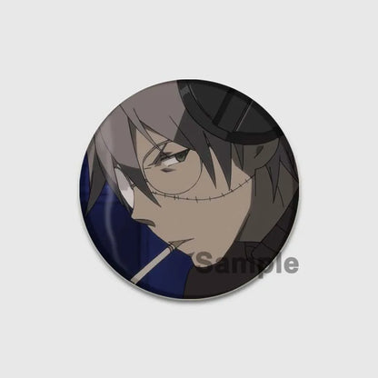 58MM Anime Soul Eater Pins Tinplate Brooch Figure Badge Handmade Brooches for Backpack Clothes Decoration Fashion Jewelry Gifts