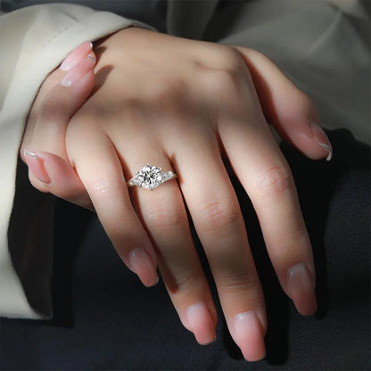 925 Silver Zircon Oxide Enamel Heart Love Ring Wedding Sterling Silver Rings Fashion Fine Jewelry For Women Gifts women's ring