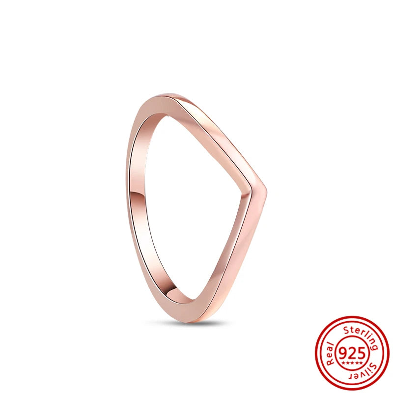 925 Sterling Silver Original Rose Gold Plated Fashion Women Ring Flower Green Zircon Design Jewelry Exquisite Wedding Gift Rings
