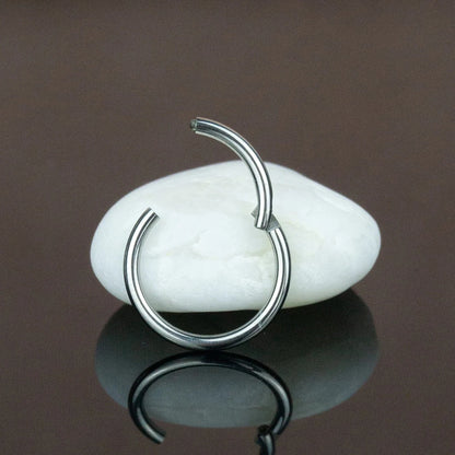 1/10PCS ASTM F136 G23 Titanium Hinged Hoop Nose Rings 20G 18G 16G Septum Ring Body Piercing Jewelry Helix Cartilage Rook Earring