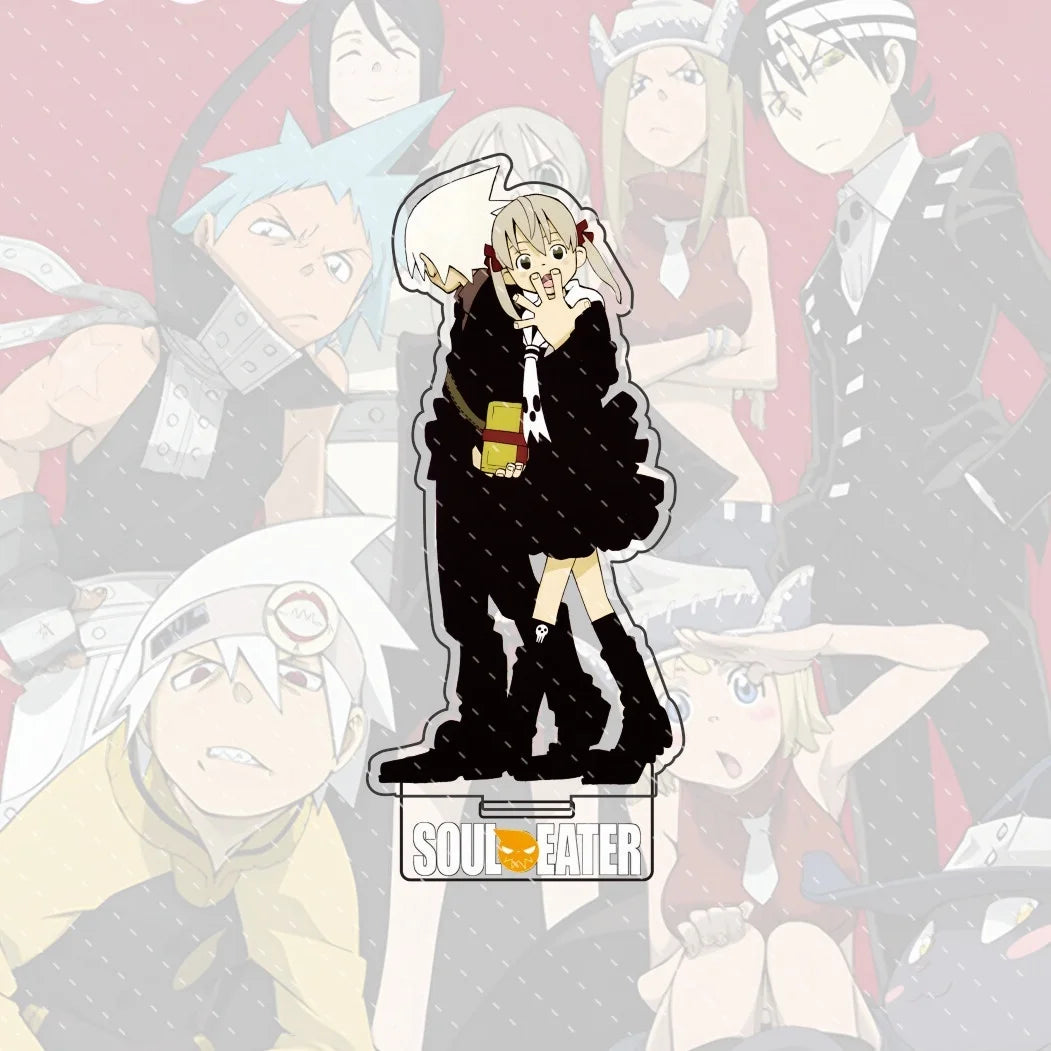 Anime Soul Eater Acrylic Standee Death the Kid Black Star Maka Figure Desk Decor Cosplay Keychain Halloween Gift 15CM