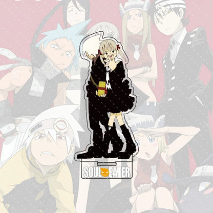 Anime Soul Eater Acrylic Standee Death the Kid Black Star Maka Figure Desk Decor Cosplay Keychain Halloween Gift 15CM