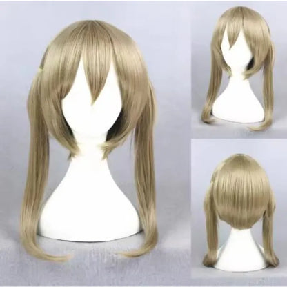 Anime Soul Eater Maka Albarn Cosplay Wig Women Girl Soul Eater Cosplay Halloween Carnival Party Wig Heat Resistant Synthetic Wig