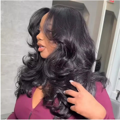 Pre-Plucked Glueless Body Wave HD Lace Frontal Wig – 13x4 & 13x6