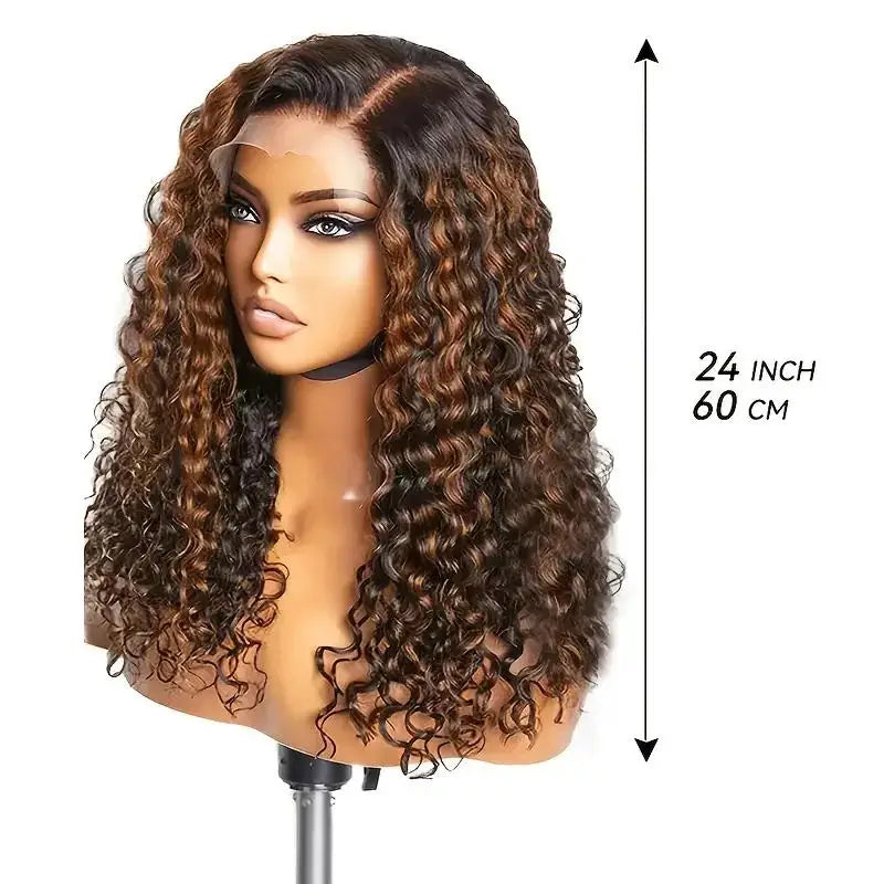 1B/30 Highlight Ombre Deep Wave Lace Front Wig – HD 13x6 & 13x4 French Lace