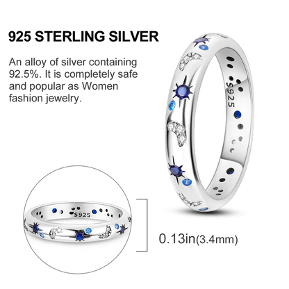 925 Sterling Silver Rings Infinite Love Sun Moon Eye Flower Ring For Women Original Wedding Ring Jewelry Gift