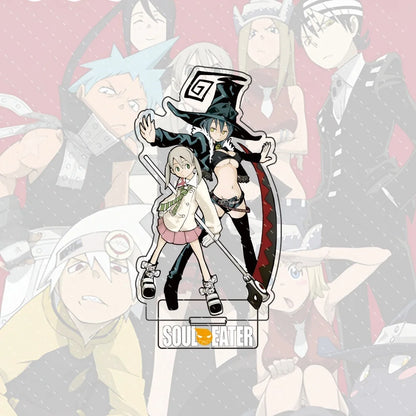 Anime Soul Eater Acrylic Standee Death the Kid Black Star Maka Figure Desk Decor Cosplay Keychain Halloween Gift 15CM